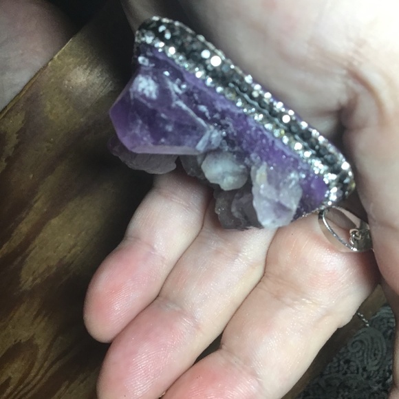 Designmefab handmade chipped amethyst necklace - Picture 7 of 9